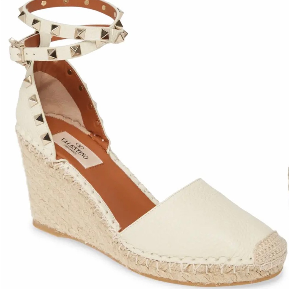 Rockstud Espadrille Wedge VALENTINO GARAVANI Sandals